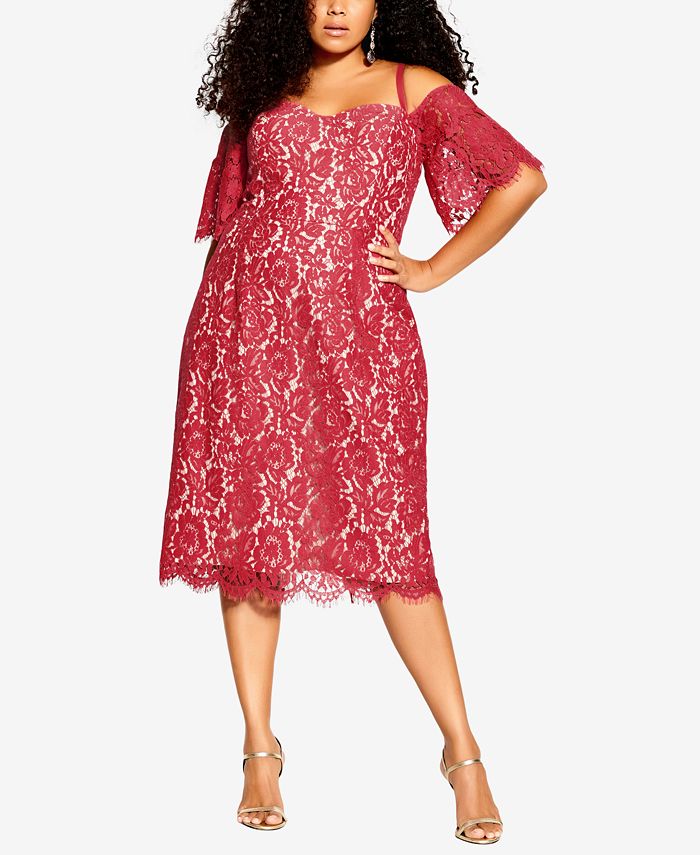 City chic sales lace whisper dress