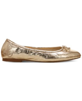 Felicia Leather Cushioned Ballet Flats