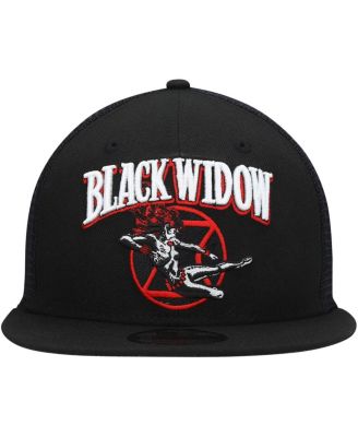 Men's Black Black Widow Retro Meshback 9FIFTY Snapback Hat