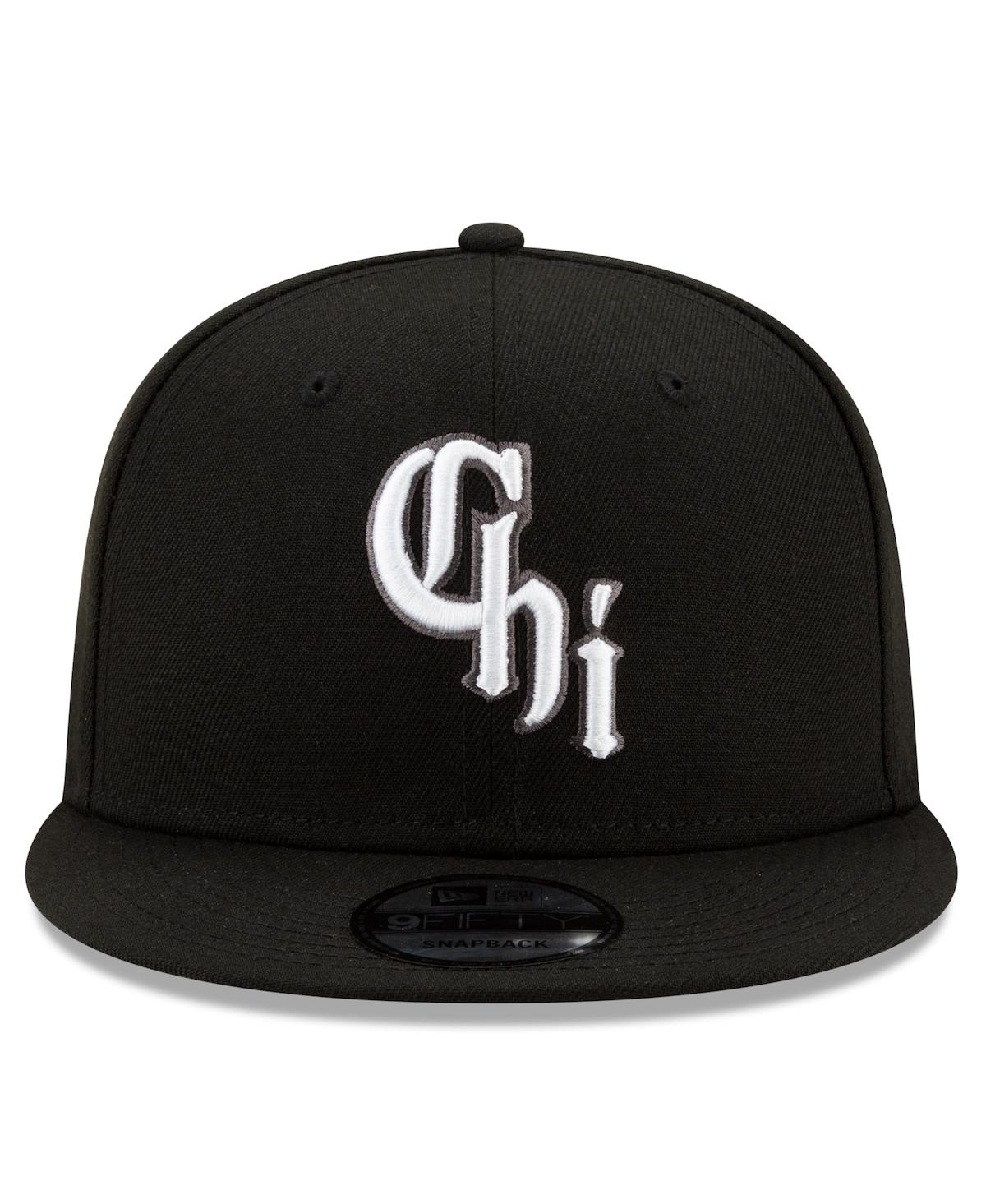 Men's New EraChicago White Sox City Connect 9FIFTY Snapback Adjustable Hat - Black