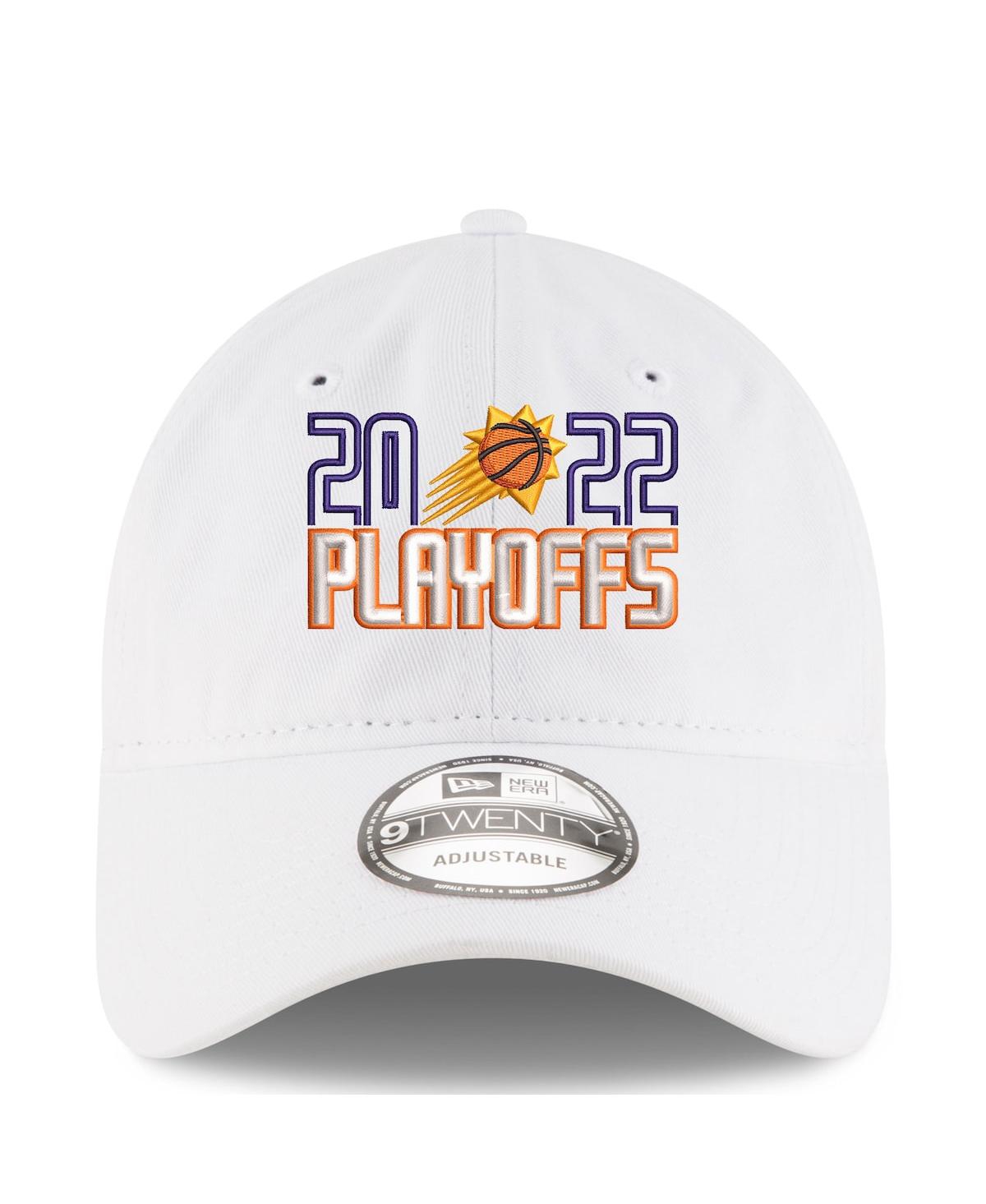 New Era White Phoenix Suns 2022 Nba Playoffs Bubble Letter 9twenty Adjustable Hat In White