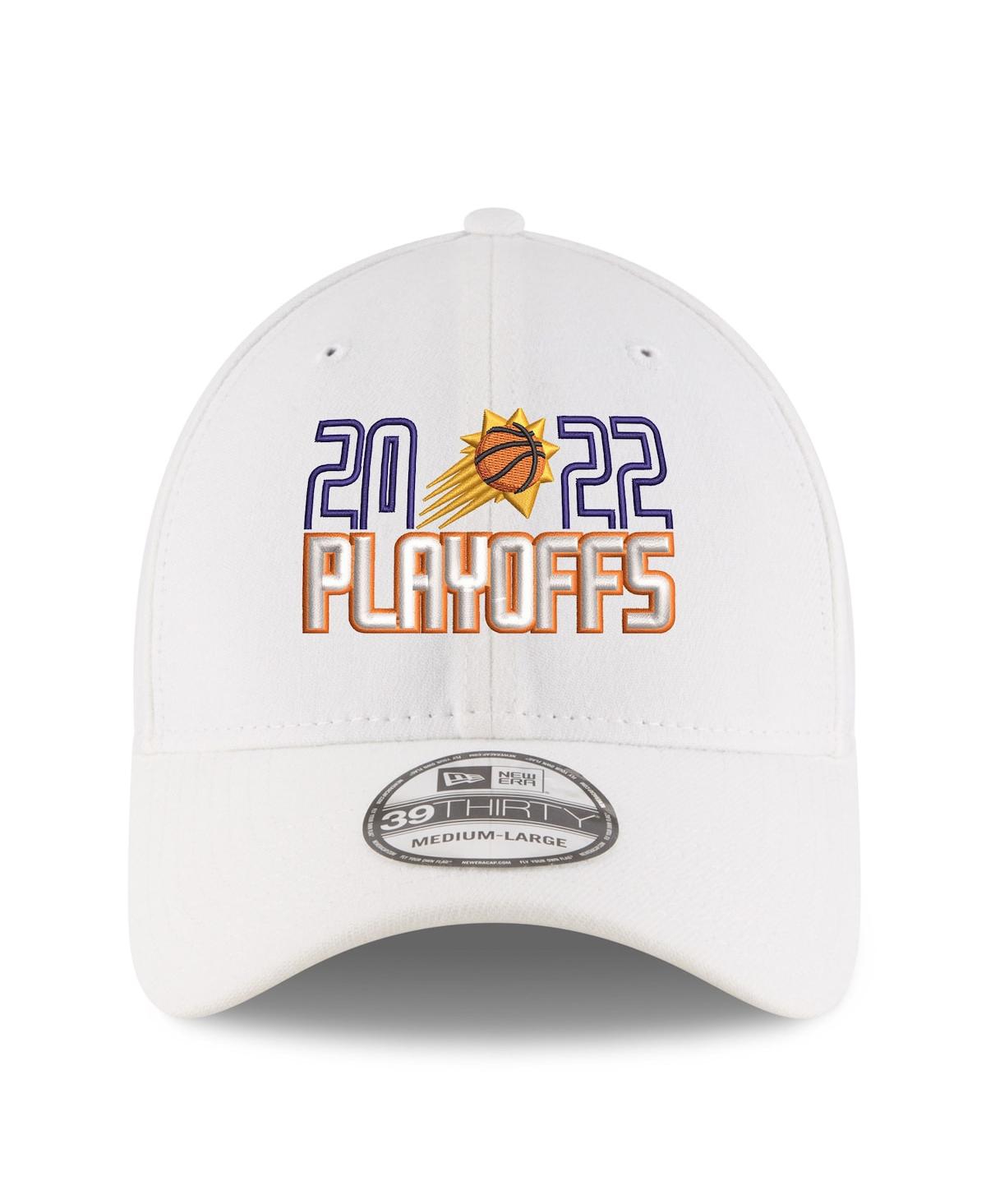 Men's New EraPhoenix Suns 2022 Nba Playoffs Bubble Letter 39THIRTY Flex Hat - White