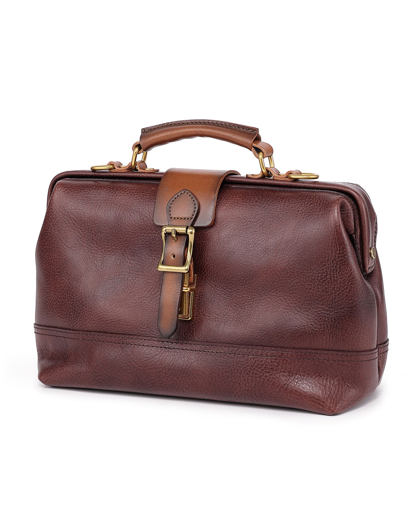Женская сумка OLD TREND Doctor Small Leather Crossbody Satchel, цвет: Коричневый — фото 9