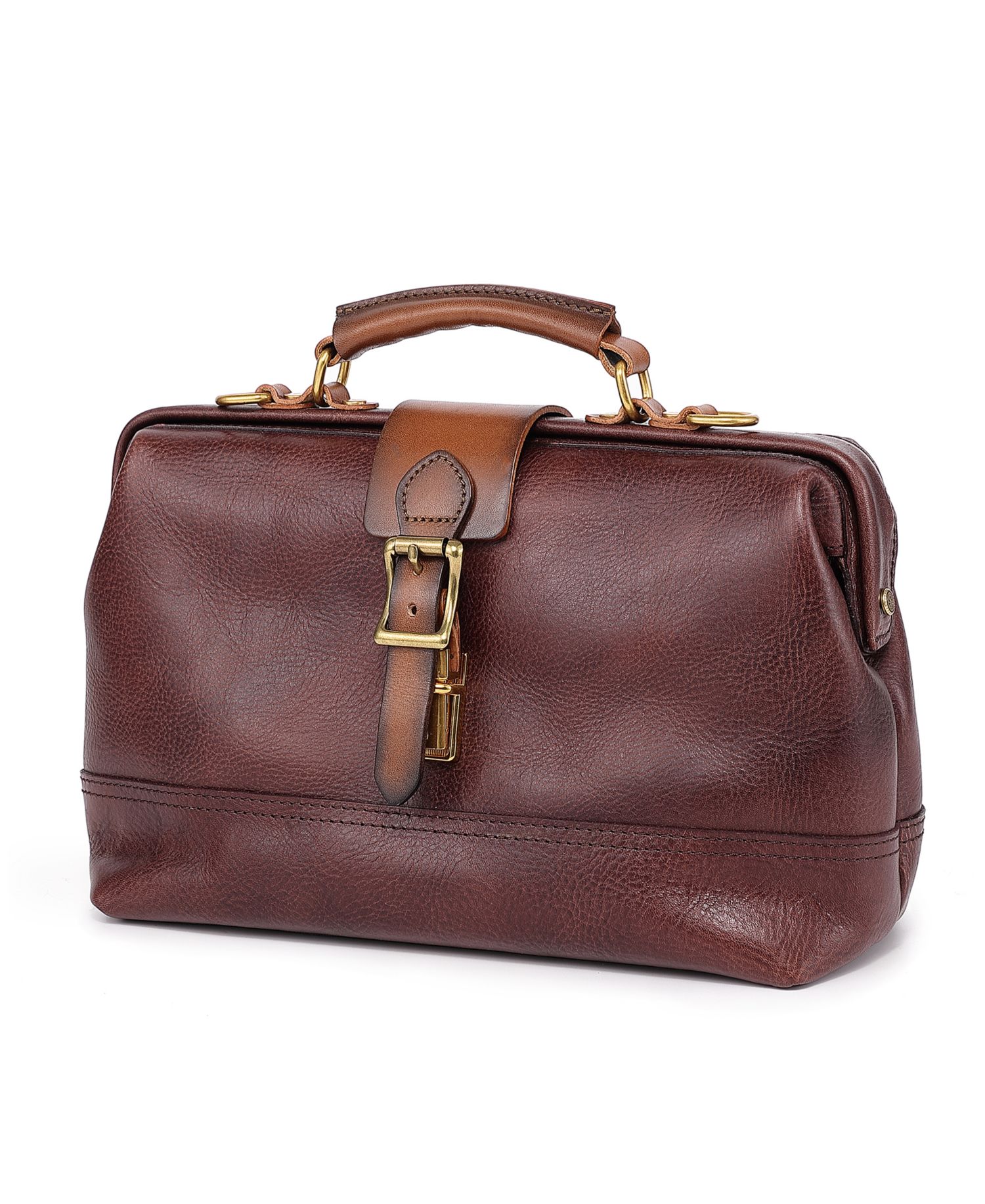 Doctor Small Leather Crossbody Satchel Bag