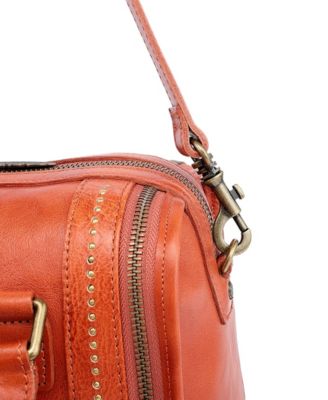 Mini Trunk Leather Top Handle Crossbody Bag