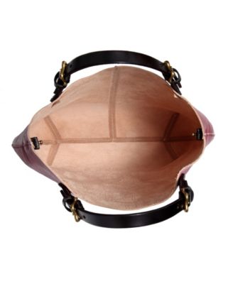 Women's Genuine Leather Dip Dye Tote