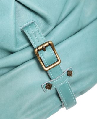 Sweet Lotus Leather Bucket Bag