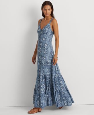 ralph lauren long dresses macy's