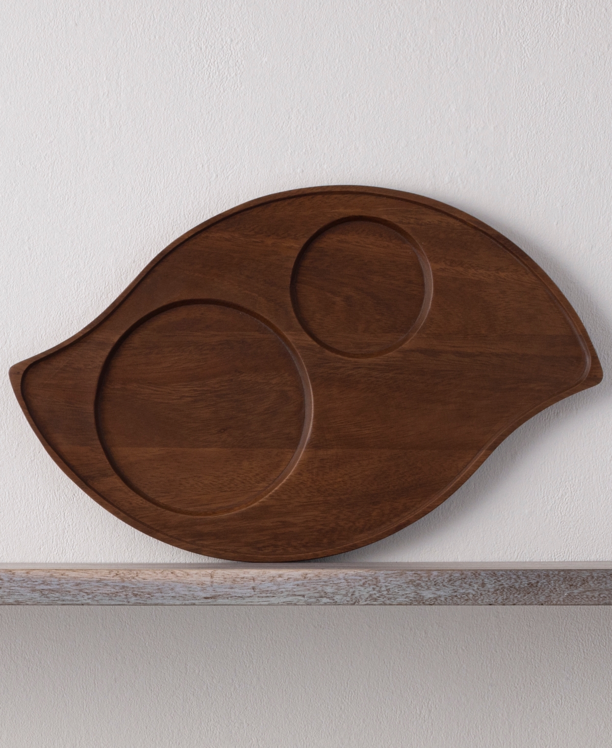 Noritake Kona Wood Wave Serving Tray,