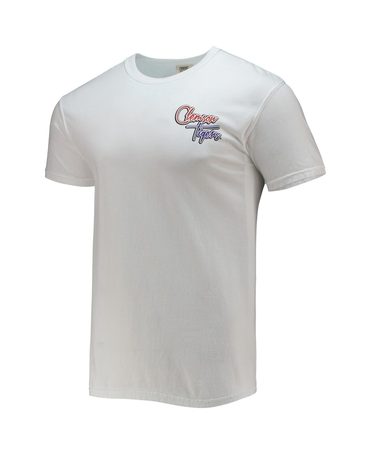 Shop Image One Men's White Clemson Tigers Mascot Bandana T-shirt