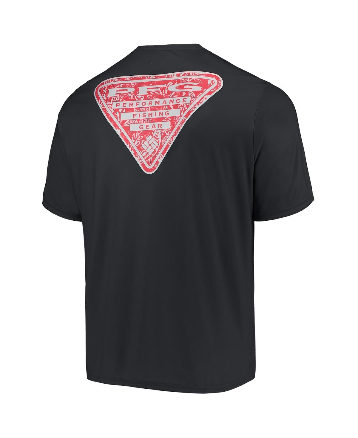 Shop Columbia Men's  Black Ohio State Buckeyes Terminal Tackle Omni-shade T-shirt