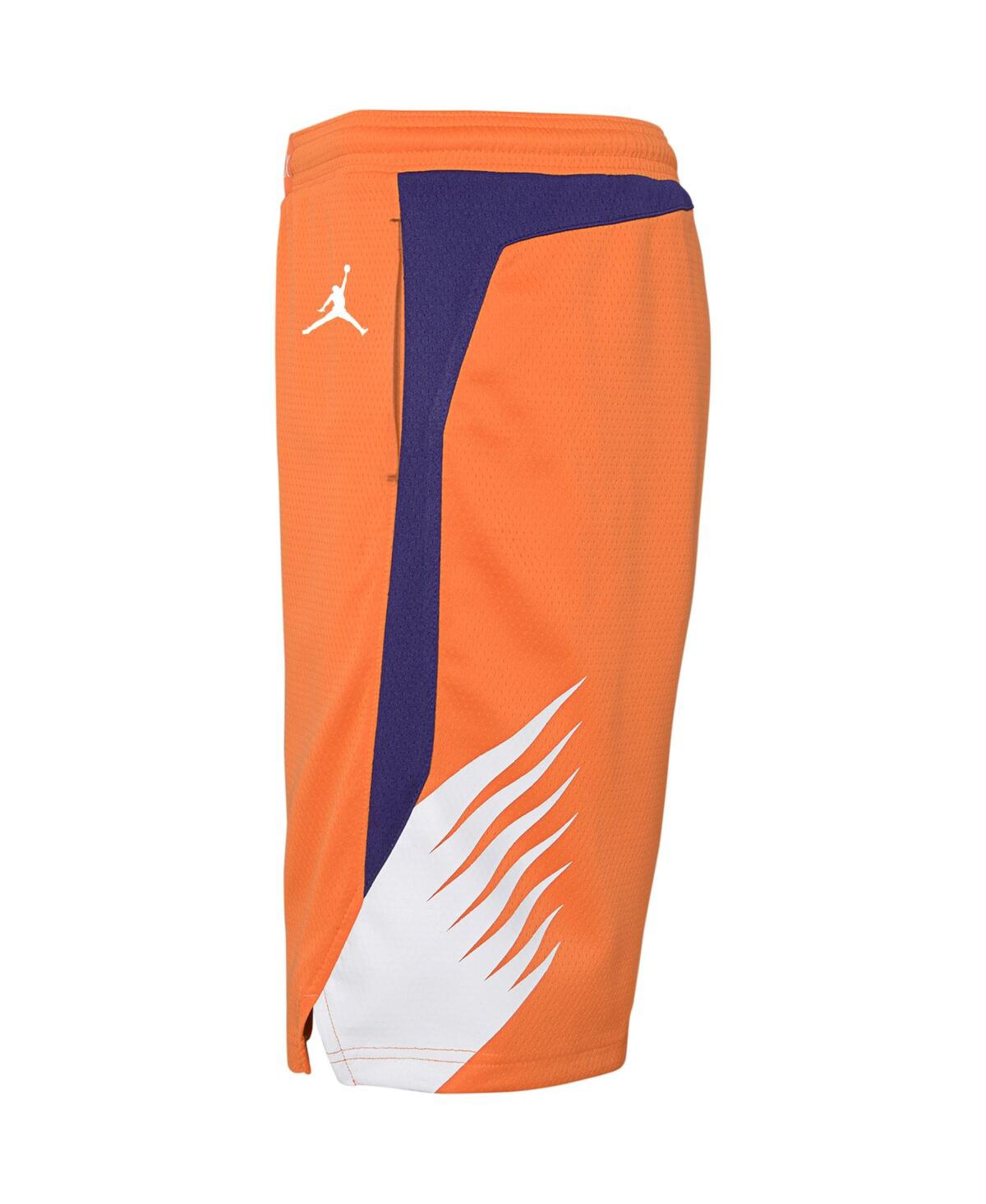 Shop Jordan Big Boys  Orange Phoenix Suns 2019/20 Swingman Performance Shorts