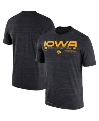 Men's Nike Black Iowa Hawkeyes Velocity Legend Space-Dye Performance T ...