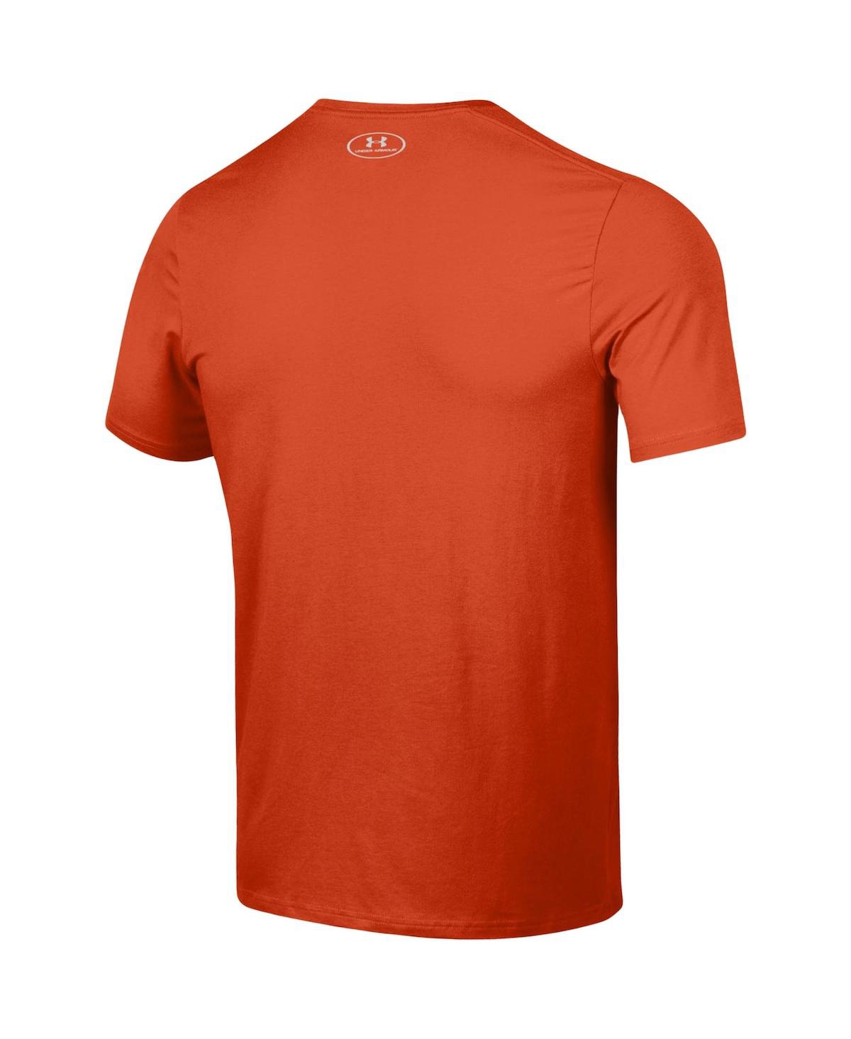 Shop Under Armour Men's  Orange Auburn Tigers School Logo Performance Cotton T-shirt