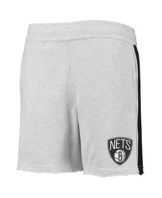 Big Boys Heathered Gray Brooklyn Nets Wingback Shorts
