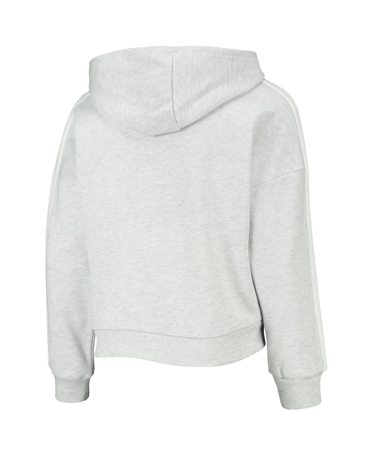 Shop Outerstuff Big Girls Heathered Gray Brooklyn Nets All Yours Pullover Hoodie