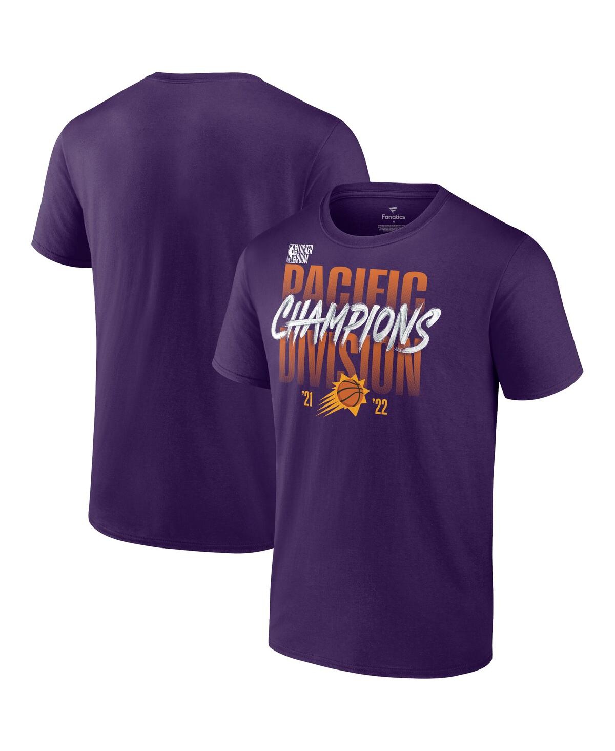 Men's FanaticsPhoenix Suns 2022 Pacific Division Champions Locker Room T-shirt - Purple