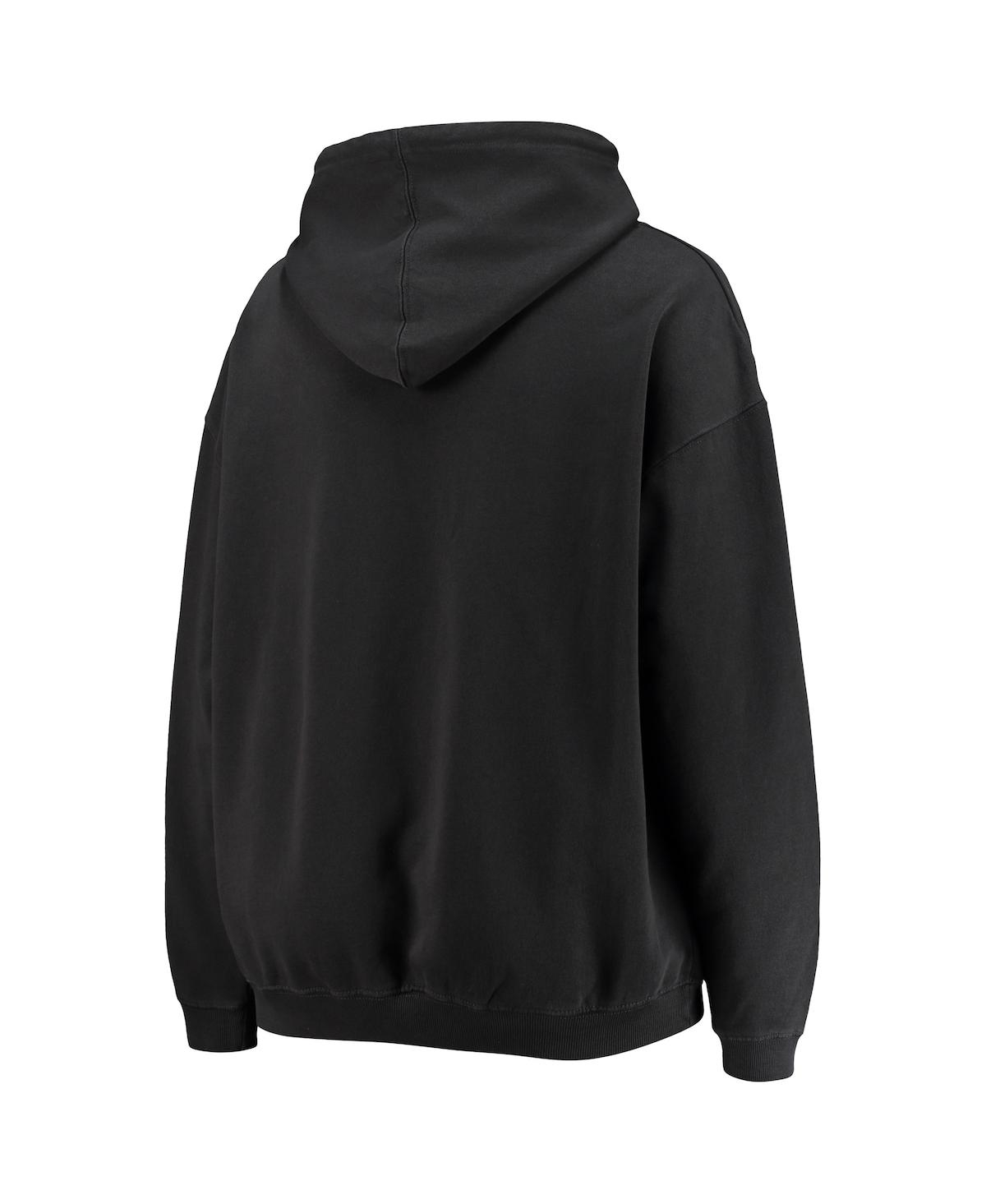 PRESSBOX WOMEN'S PRESSBOX BLACK ALABAMA CRIMSON TIDE ROCK N ROLL SUPER OVERSIZED PULLOVER HOODIE 
