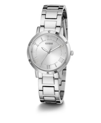 Women's Silver-Tone Stainless Steel Bracelet Watch, 34mm