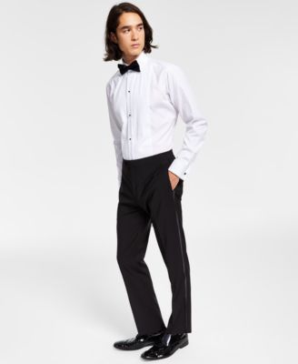 Men's Slim-Fit Infinite Stretch Black Tuxedo Suit Pants