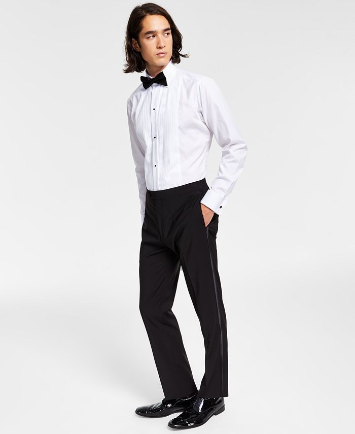 Calvin Klein Men's Slim-Fit Infinite Stretch Black Tuxedo Suit Pants ...