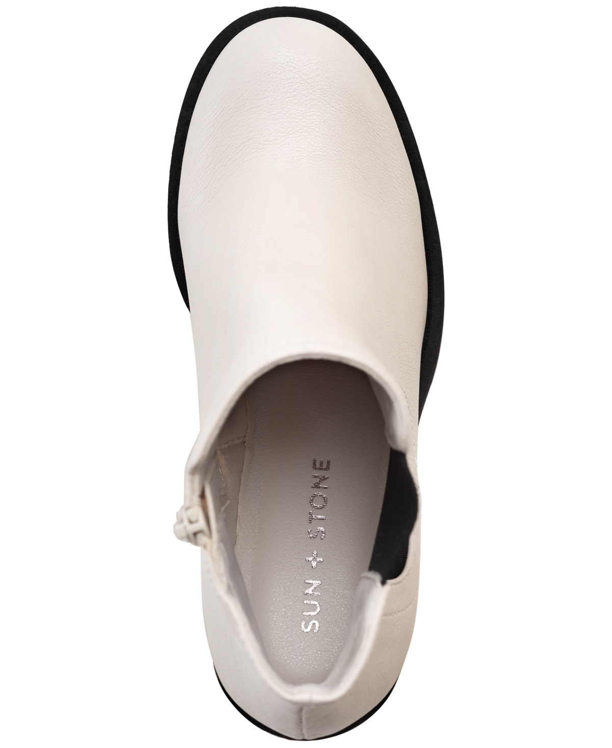 Sun + Stone Women's Morghan Lug Sole Block-Heel Booties, Created for Macy's