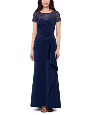 XSCAPE Women's Embellished Top Gown - Macy's