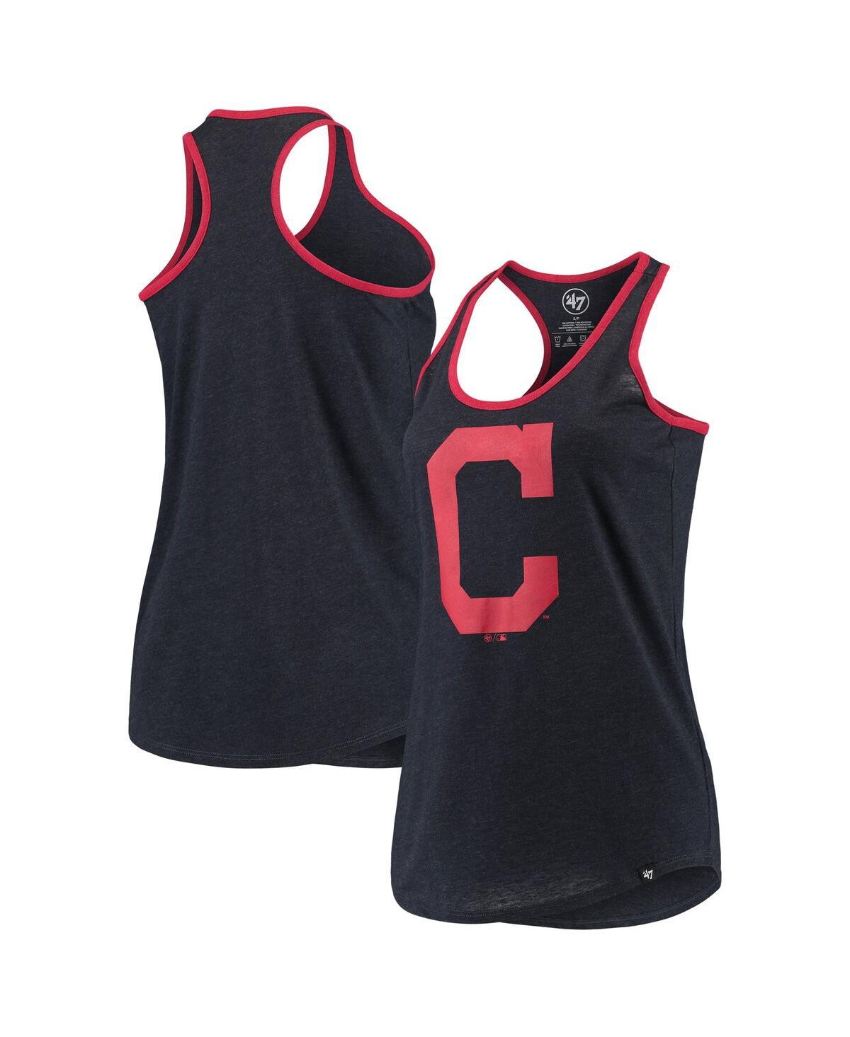 47 BRAND WOMEN'S '47 NAVY CLEVELAND INDIANS IMPRINT CLUB TANK TOP 