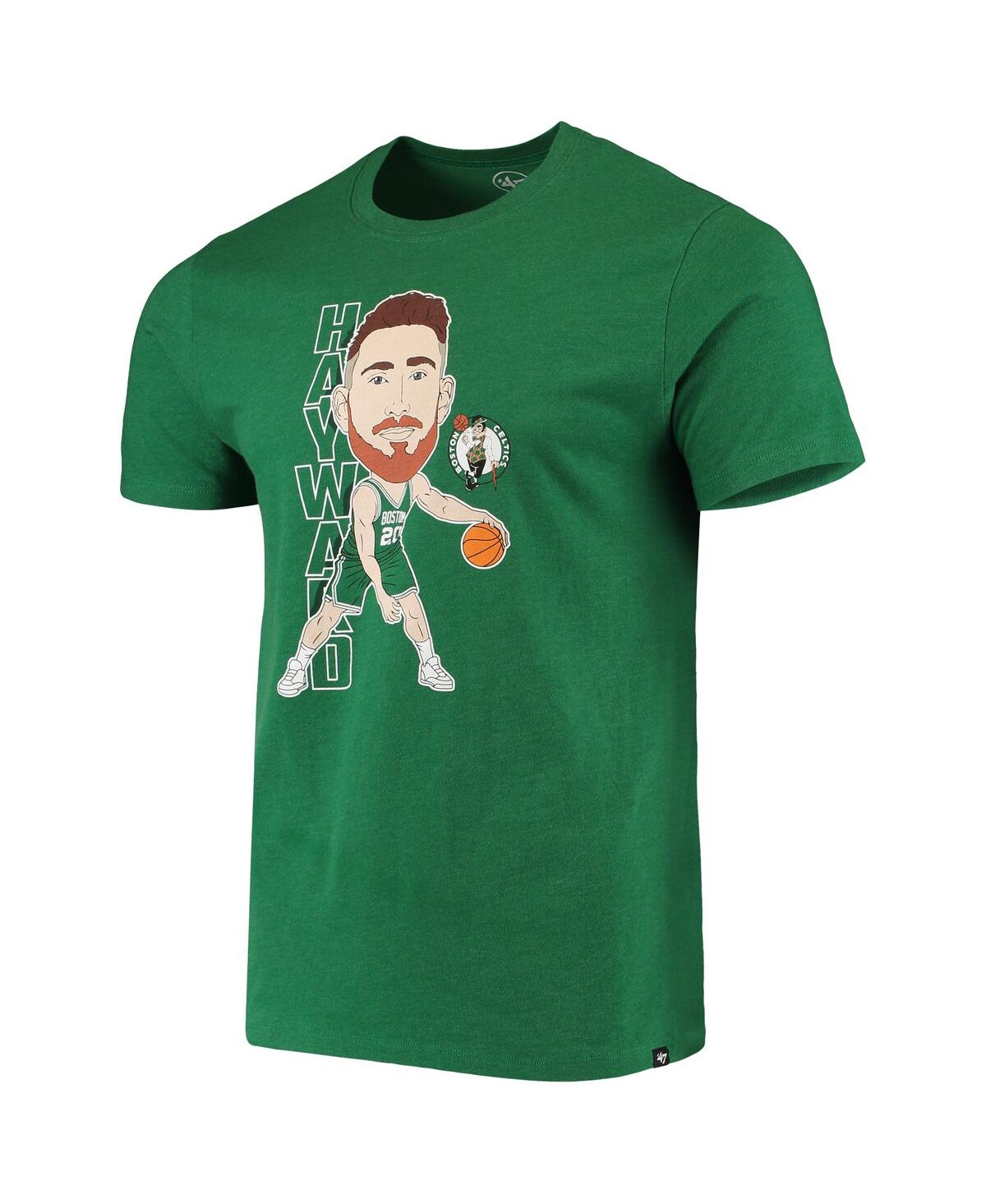 Shop 47 Brand Men's '47 Gordon Hayward Heathered Kelly Green Boston Celtics Bobblehead T-shirt