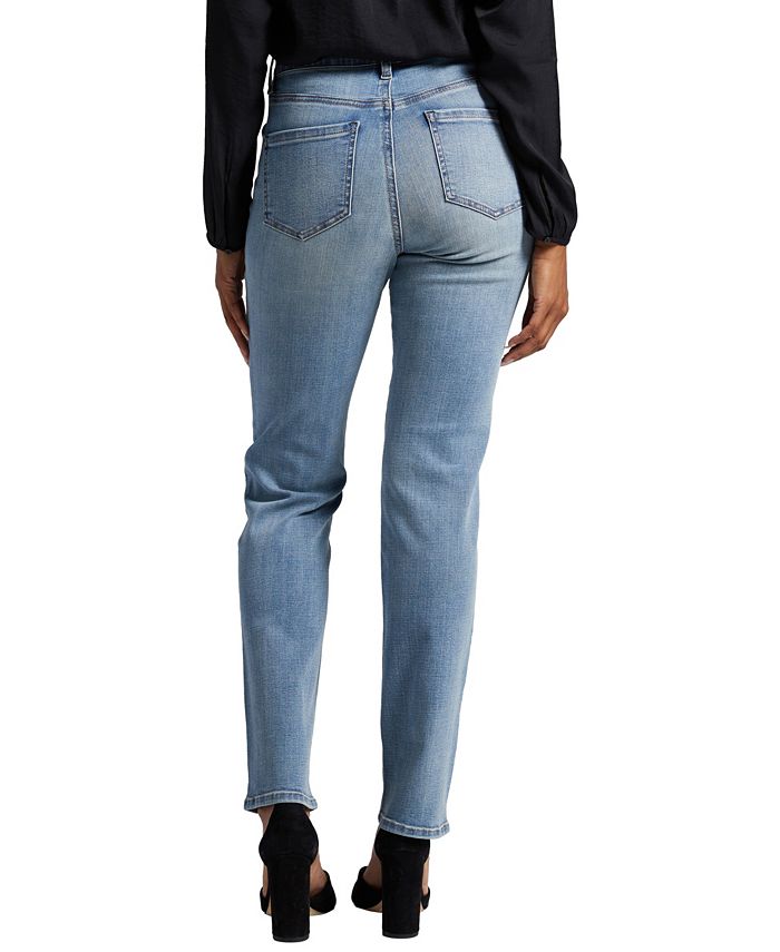 Jag Womens Vivie High Rise Straight Leg Pull On Jeans And Reviews