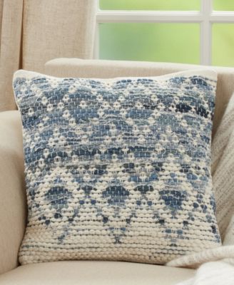 Diamond Chindi Decorative Pillow, 18" x 18"