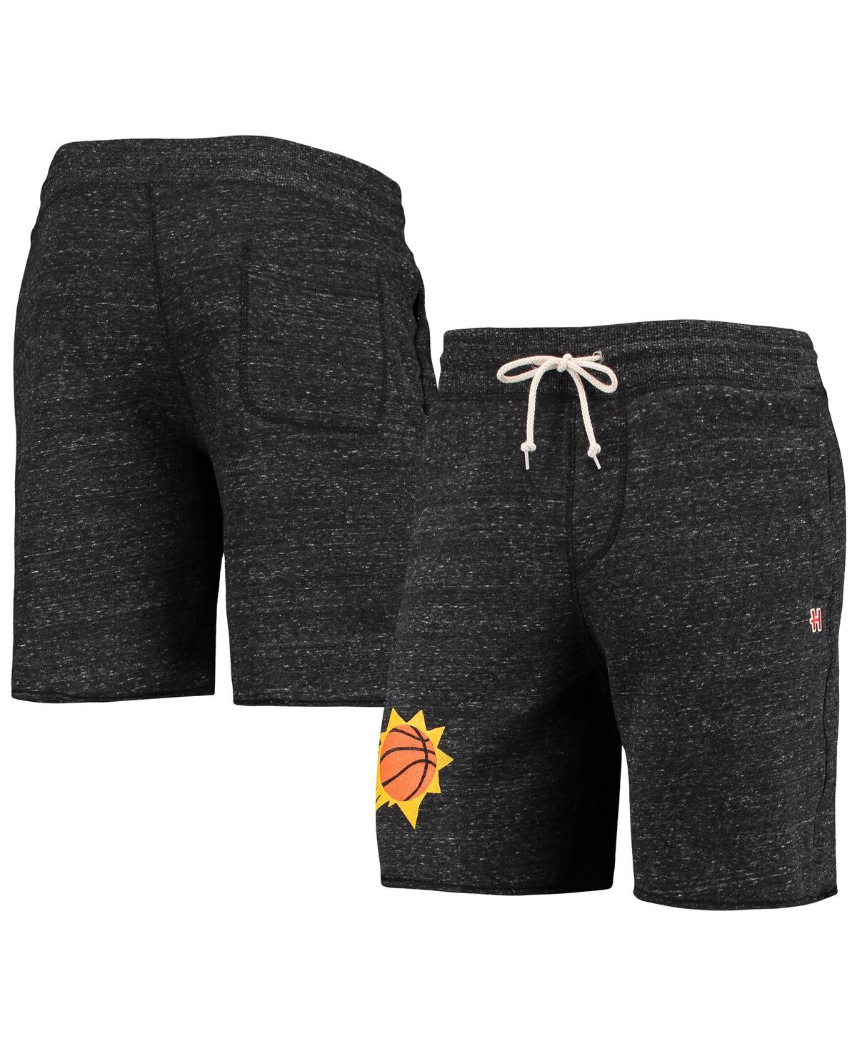 Homage Men's  Charcoal Phoenix Suns Primary Logo Tri-blend Sweat Shorts