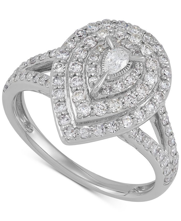 Macy's pear hot sale shaped engagement ring