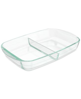 Pyrex - 8" x 12" Divided Glass Baking Dish