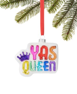 Holiday Lane - Love is Love Molded Glass Yas Queen Ornament