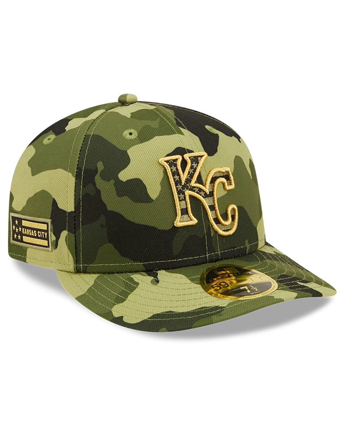 NEW ERA MEN'S NEW ERA CAMO KANSAS CITY ROYALS 2022 ARMED FORCES DAY ON-FIELD LOW PROFILE 59FIFTY FITTED HAT 