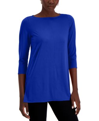 Alfani Boat-Neck 3/4-Sleeve Tunic 