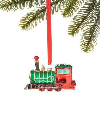 Holiday Lane - Santa's Favorite Glass Train Ornament