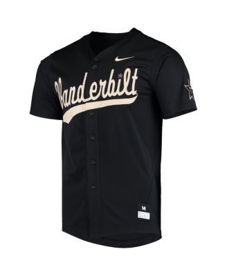 Men's Black Vanderbilt Commodores Vapor Untouchable Elite Replica Full-Button Baseball Jersey