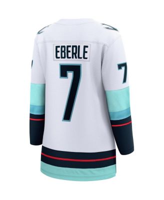 Women's Jordan Eberle White Seattle Kraken Away Premier Breakaway Player Jersey