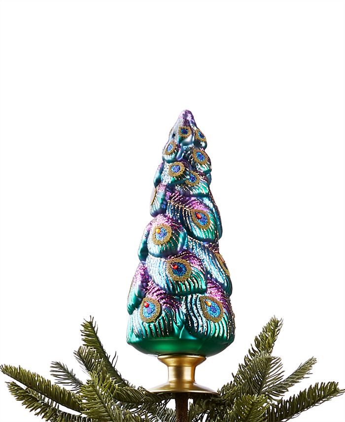 WHITE or BLACK Peacock Christmas Tree Topper With THICK 120g-240g Wrap  Around Tail in Your Choice of and Lengths 72144 
