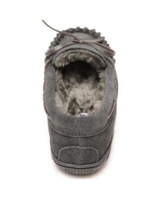 Toddler Boys Pile Lined Hardsole Moccasin Slippers