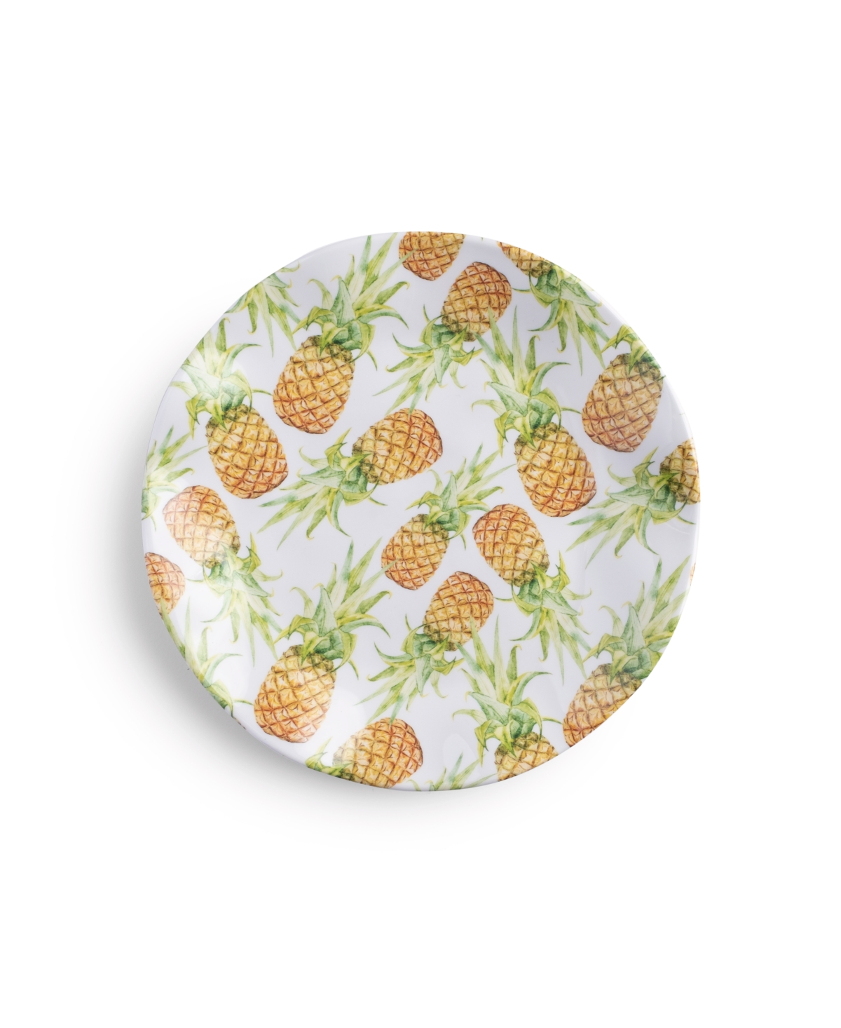 Q Squared Melamine Aloha Salad Plate Set/4 - Yellow