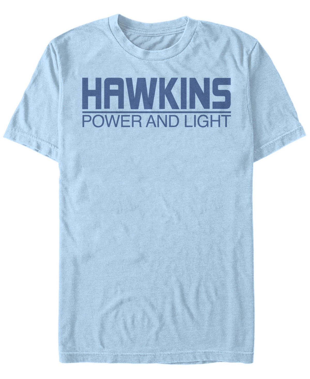Stranger Things Men's Hawkins Power And Light Logo Short Sleeve T-Shirt