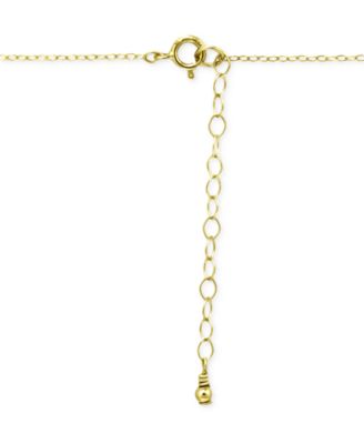 Cubic Zirconia Octagon Halo Pendant Necklace in 18k Gold-Plated Sterling Silver 16" + 2" extender, Created for Macy's