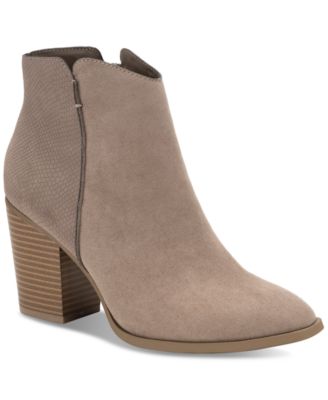 brown suede booties for women