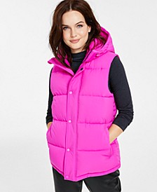 Women's Stretch Hooded Vest, Created for Macy's