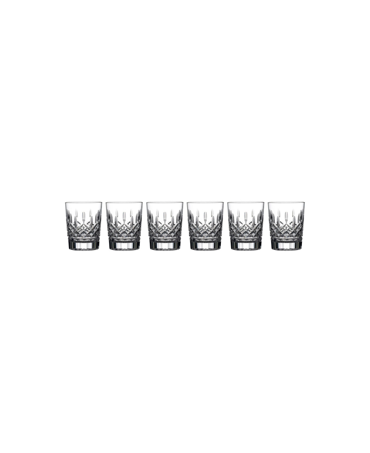 Waterford Lismore Double Old Fashion 6 Piece Glass Set, 12 oz In No Color