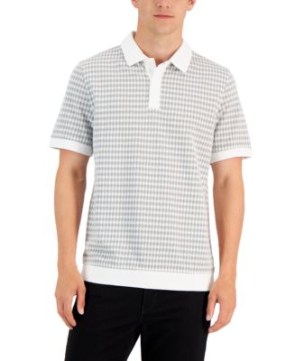 Alfani Men's Diamond Pattern Polo Shirt, Created for Macy's - Macy's