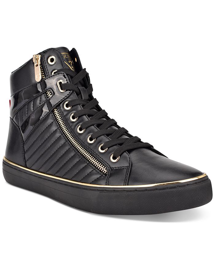 medley Fremmed sweater GUESS Men's Million Quilted Faux-Leather High Top Side-Zip Sneakers - Macy's